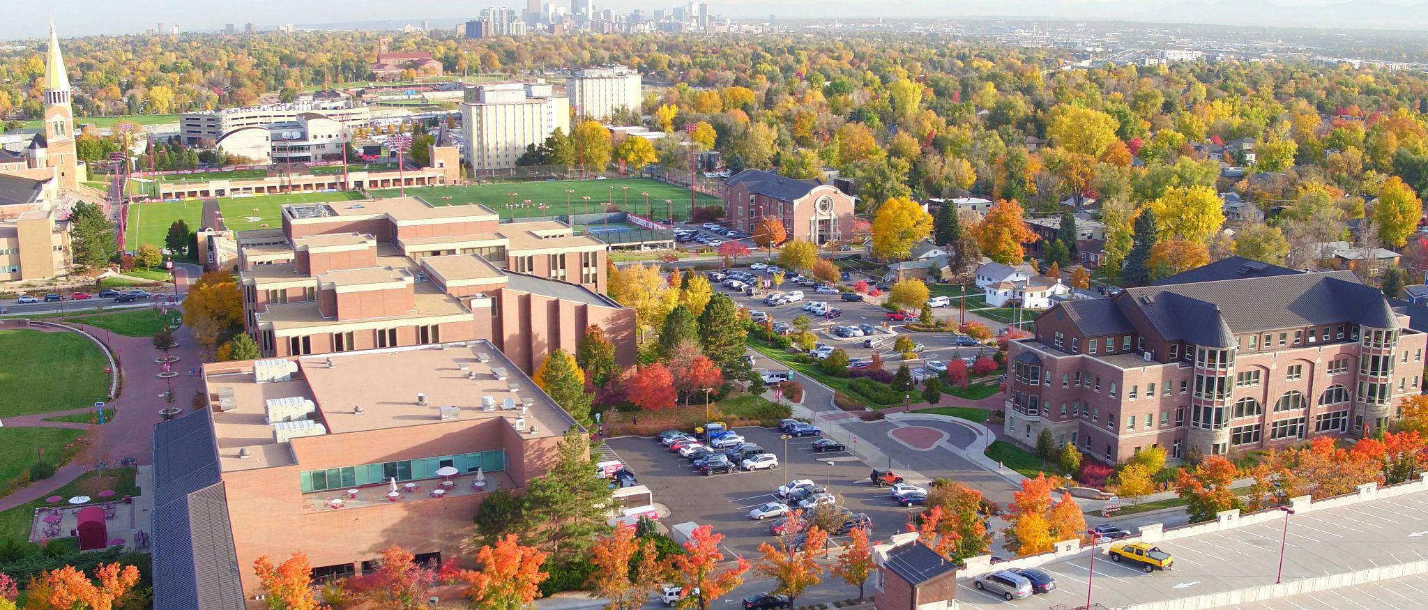 aerial view of campus