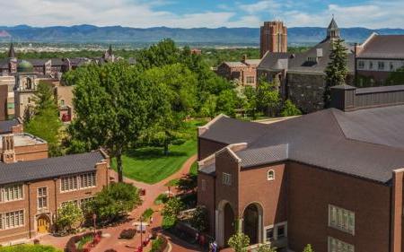 campus aerial shot